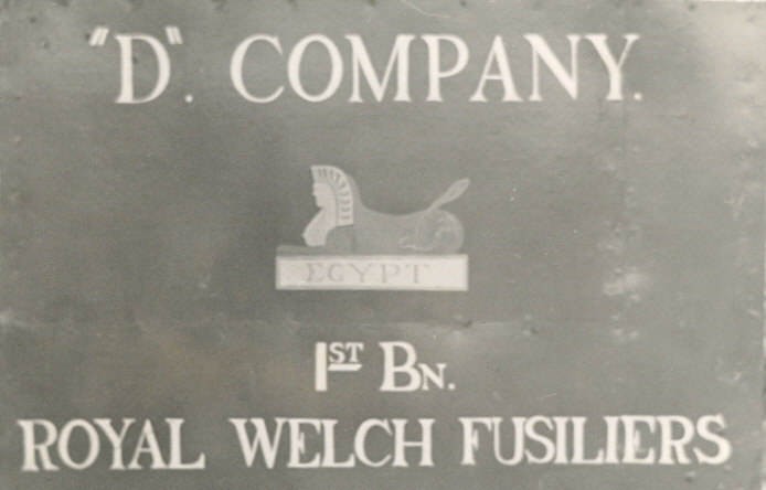 D. COY. 1st. Bn. ROYAL WELCH FUSILIERS